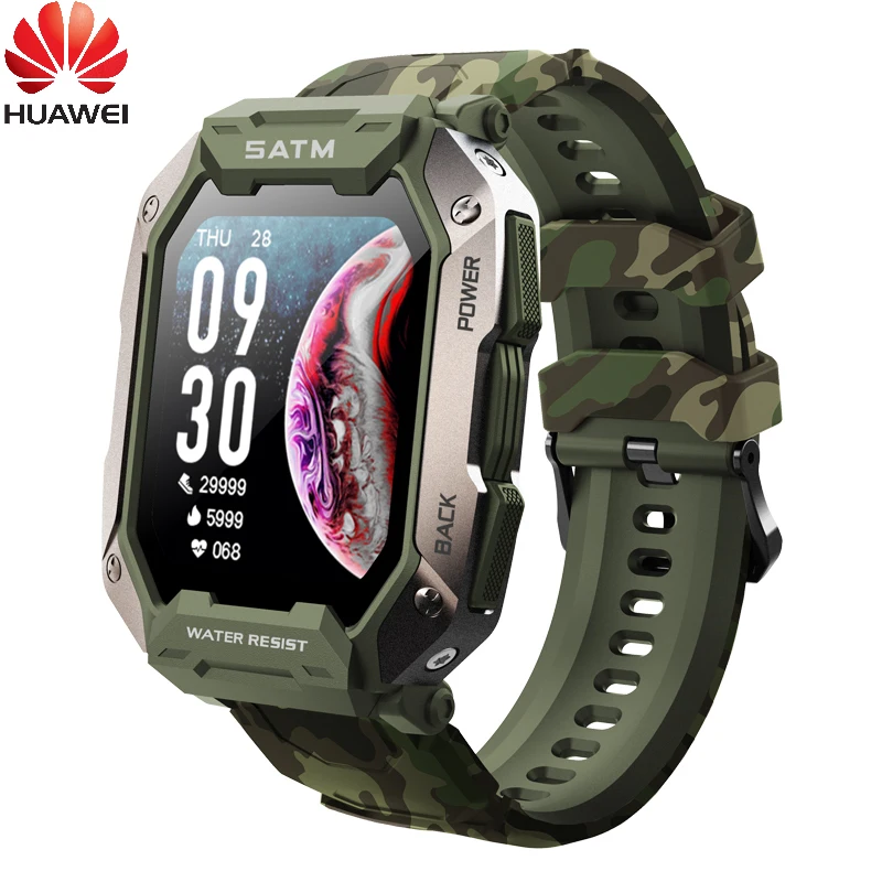 

Смарт-часы Huawei мужские водонепроницаемые (5 атм) с пульсометром и тонометром