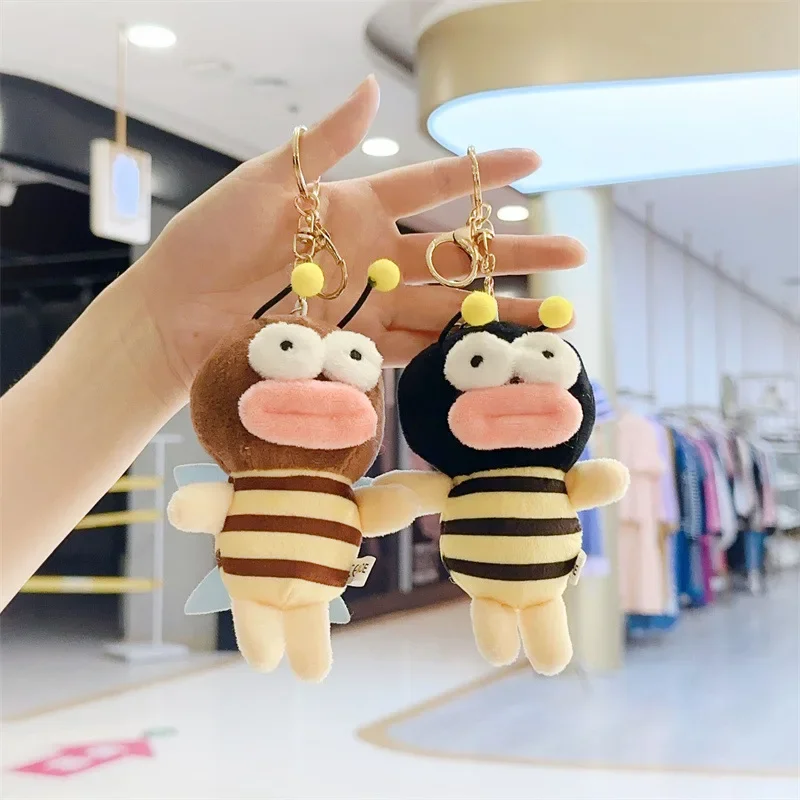 Мягкие игрушки плюшевая подвеска в виде пчелы с большим ртом игрушка кукла