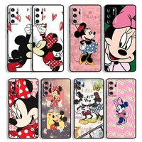 mickey mouse animation for huawei mate 40 30 20x 10 lite p smart s z plus pro 2021 2020 2019 2018 black phone case capa
