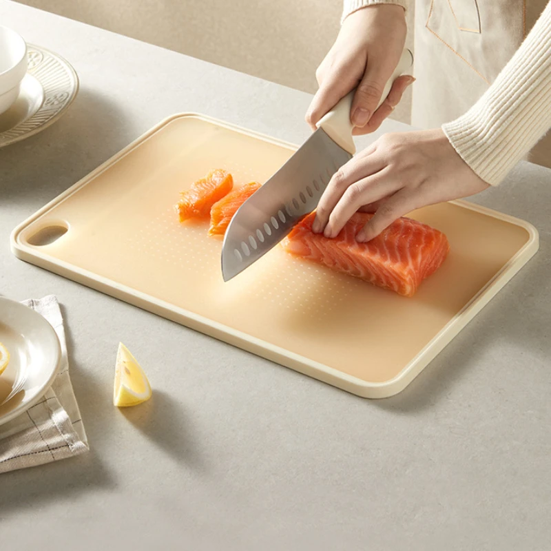 

Raw Cooked Two Sides Can Be Used Non-Slip Cutting Board Kitchen Meat Fruit Vegetable Cutting Board Kitchen Garlic Grinding Tools