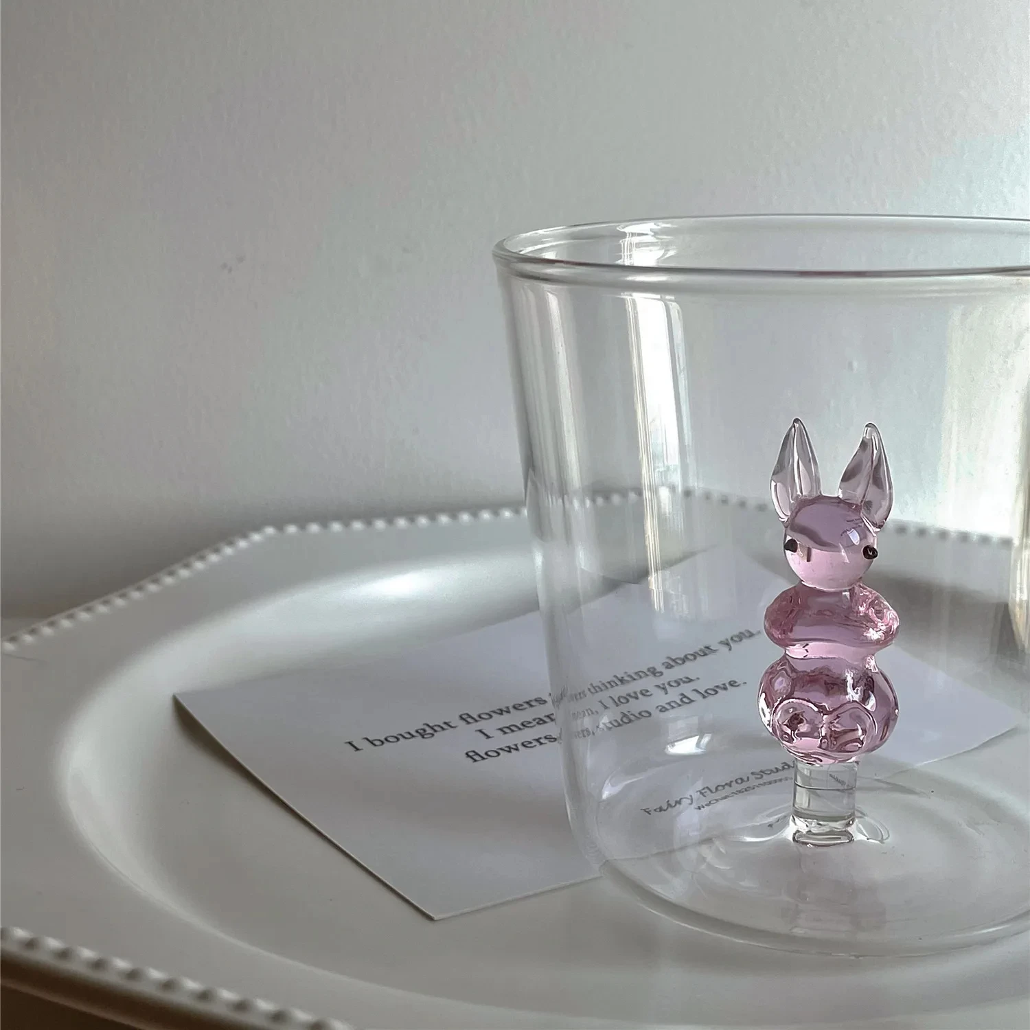 Креативный стакан для воды стеклянная чашка 3D кактус квадратный кролик утка
