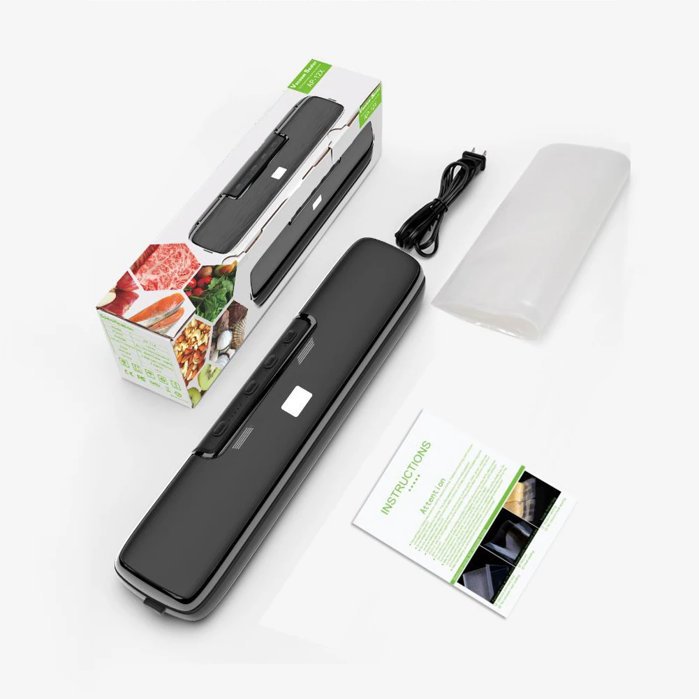

Household Food Vacuum Sealer Food Packaging Machine Film Sealer US EU Plug Vacuum Packer With 15pcs Food Vacuum Bags Kichen Tool