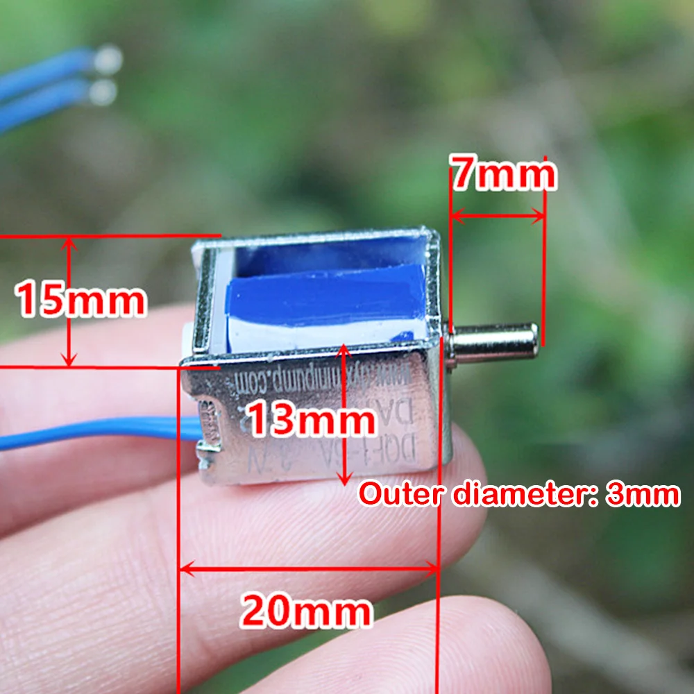 

2PCS N/O Normally Open Micro DC 3.7V Solenoid Valve Exhaust Valve Electronic Monitor Micro Exhaust Valve Electric Control Switch