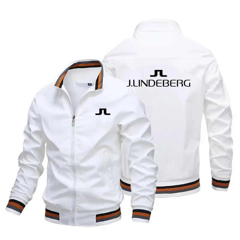 

Весна и осень 2023 J Lindeberg куртка Мужская модная куртка для гольфа из полиэстера с высоким воротником тренчкот Изысканная женская тренчкот на ...