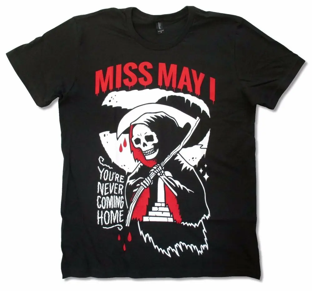 

Miss May I Never Coming Home Black T Shirt New Metal NEW