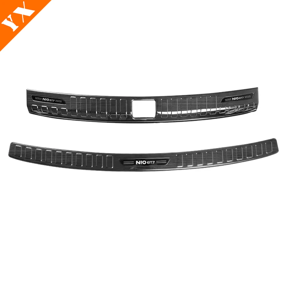 Черные аксессуары из нержавеющей стали для Nio EL7 ES7 ET7 2022-2024 защитная пластина