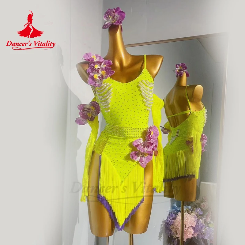 Платье для латинских танцев мужчин индивидуальный танцевальный костюм