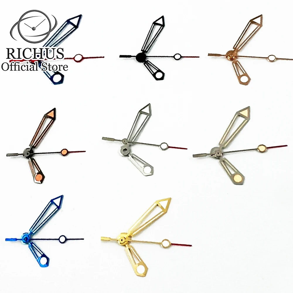 Зеленые светящиеся стрелки для часов NH35 NH36 ETA 2836 2824 Miyota 8205 8215 821A Mingzhu DG2813 3804