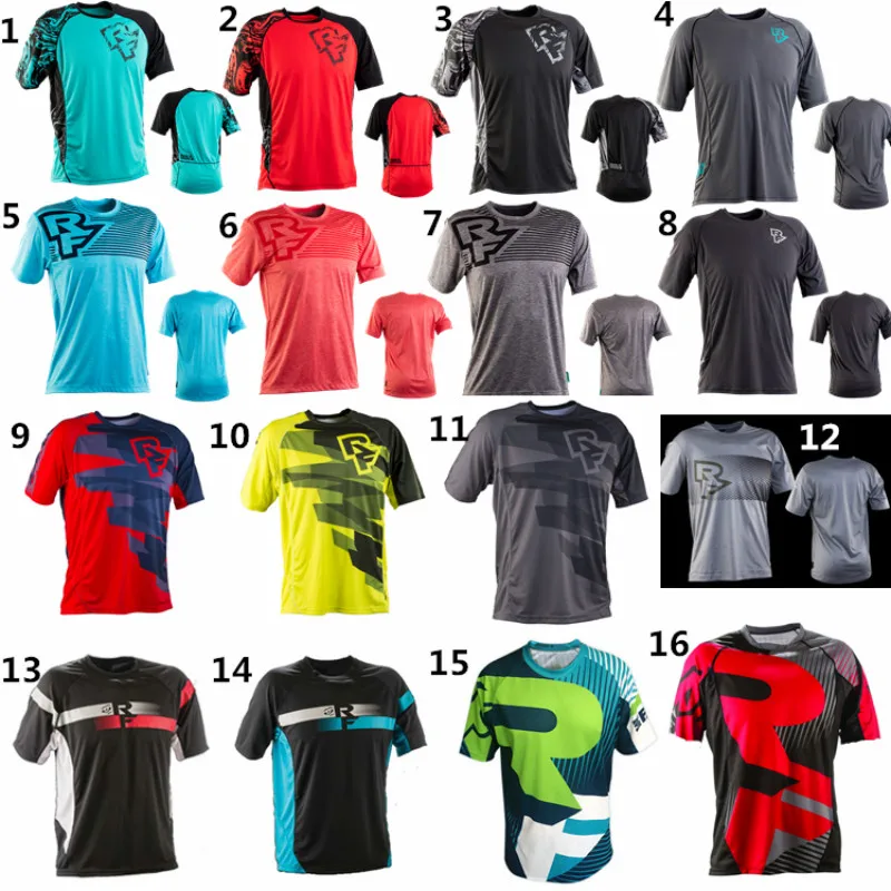 

2020 New MENS RACEFACE AM DH Quick Dry Breathable Cycling Jersey Short Sleeve Summer Men's T Shirt
