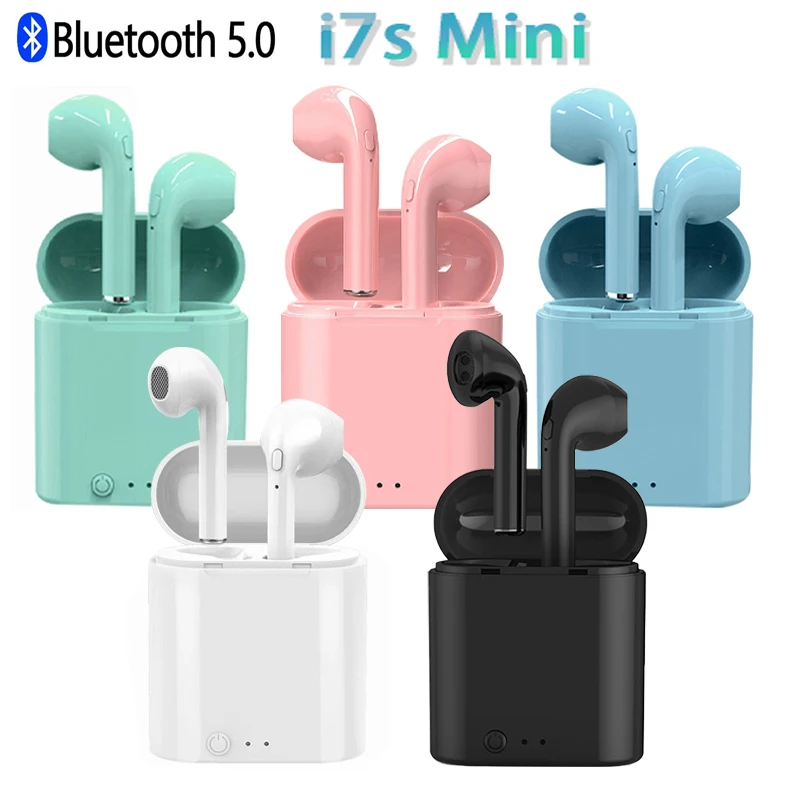 

i7s mini TWS Bluetooth Earphone Wireless Headphones Earbuds Blutooth Handfree Headsets With Charging Box for Xiaomi Huawei PK i9