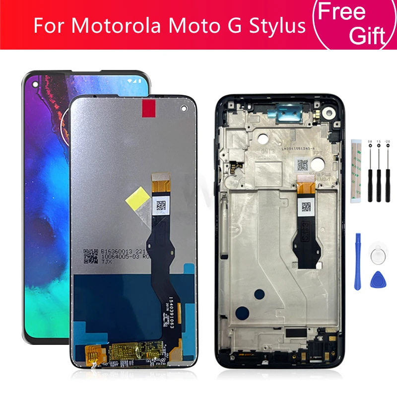 Для Motorola Moto G Stylus 2020 ЖК-дисплей сенсорный экран дигитайзер в сборе с рамкой XT2043 XT2043-4 экран Запасные части
