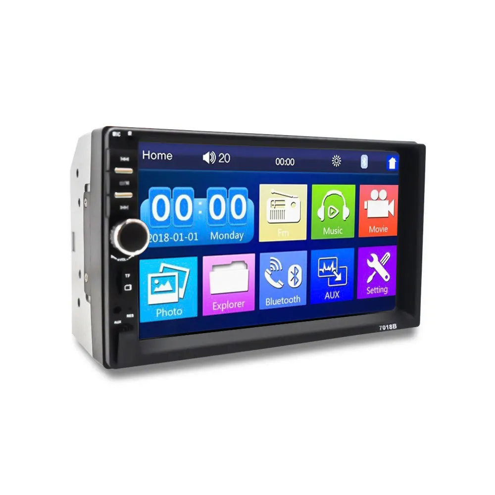 

Auto Radio 2 Din 7 Inch Touch Screen Car Stereo Multimedia Player, Mirror Link/FM/TF MP5 With Accessories