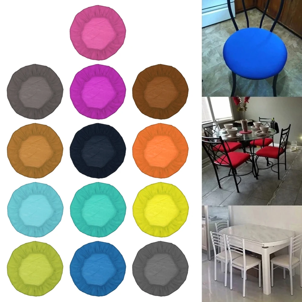 Removable Spandex Elastic Chair Cover Dining Room Chair Hood Polyester And Spandex Seat Case For Chair Dimension 50x50cm