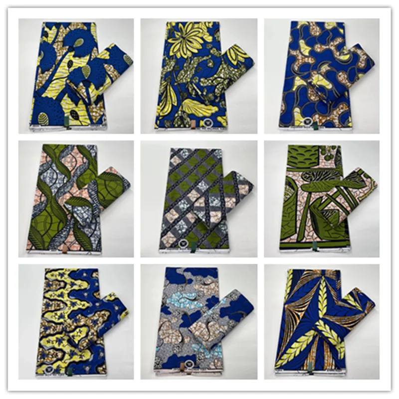 

Latest Veritable African Wax Guaranteed Real Ankara Wax Prints Fabric Pagne Africa Dress 100% Cotton Nigeria Batik Fabrics 1045