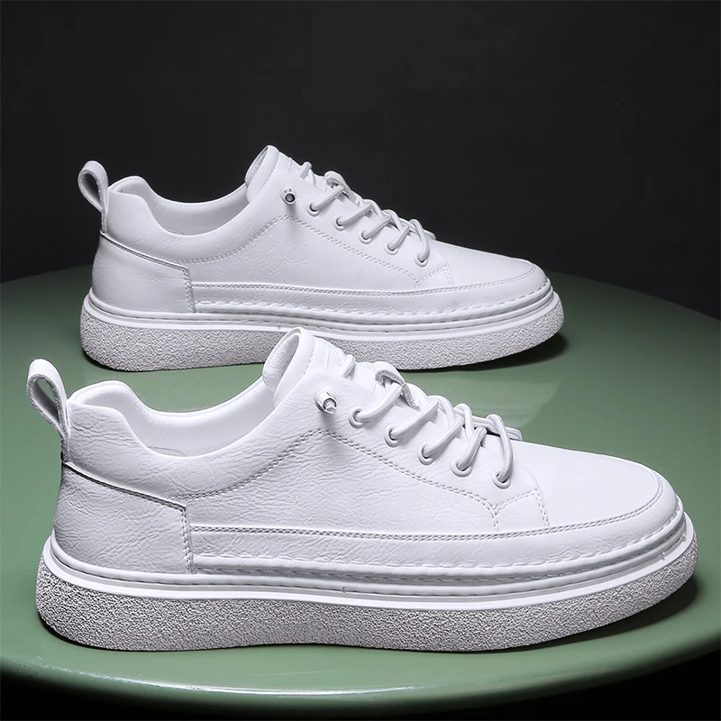 

Весенне-осенняя мужская прогулочная обувь для отдыха; Повседневная кожаная обувь; Дышащие мужские кроссовки; Легкая мужская Вулканизирова...