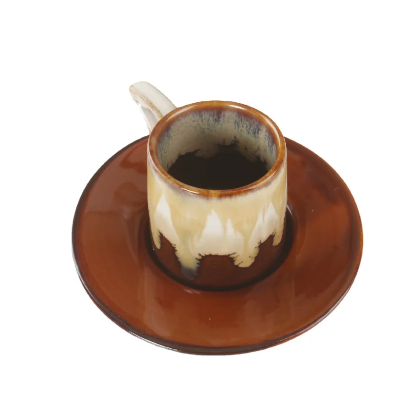 

Stove Tea Coffee Cup Glaze Kiln Us Ceramic Cup Retro Coffee Set Set