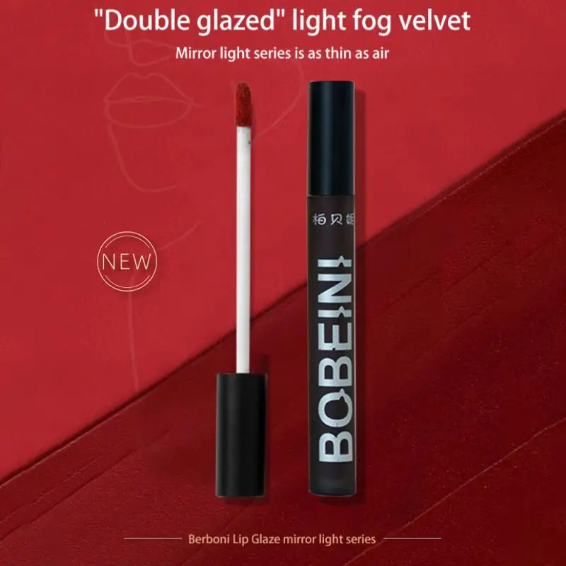 

HEALLOR Matte Velvet Lip Glaze Waterproof Long Lasting Lip Gloss Non-stick Cup No Fading Lipstick Woman Charming Cosmetic