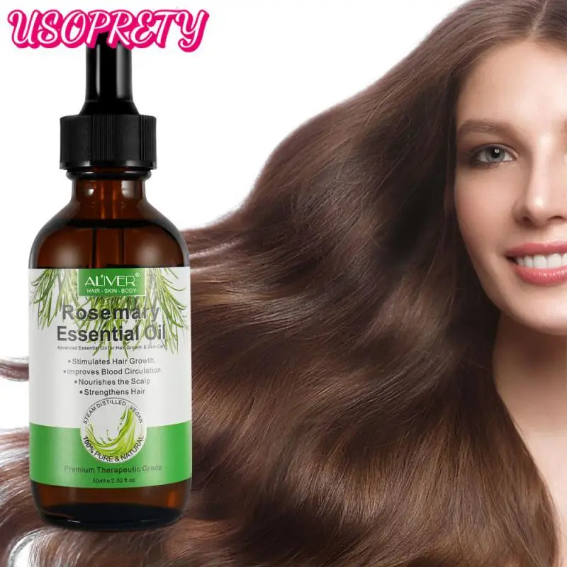 

Rosemary Hair Growth Serum Anti Hair Loss Essential Oil Fast Regrowth Products Repair Damaged Thinning Hair Care For Men Women