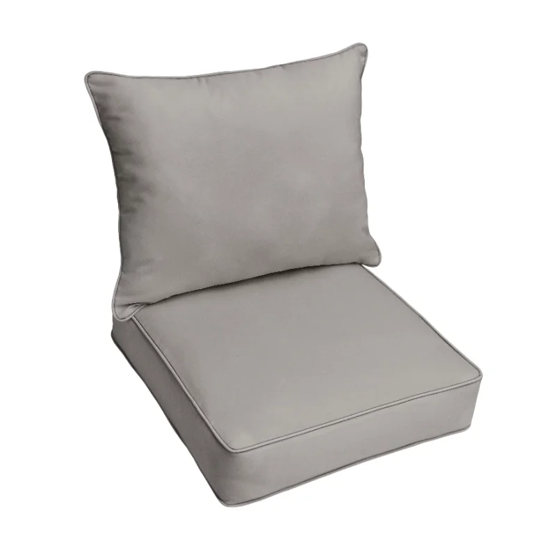 

Sorra Home 22.5" x 22.5" Gray Solid Square Cushion Set Outdoor Seating Cushions (2 Pieces)