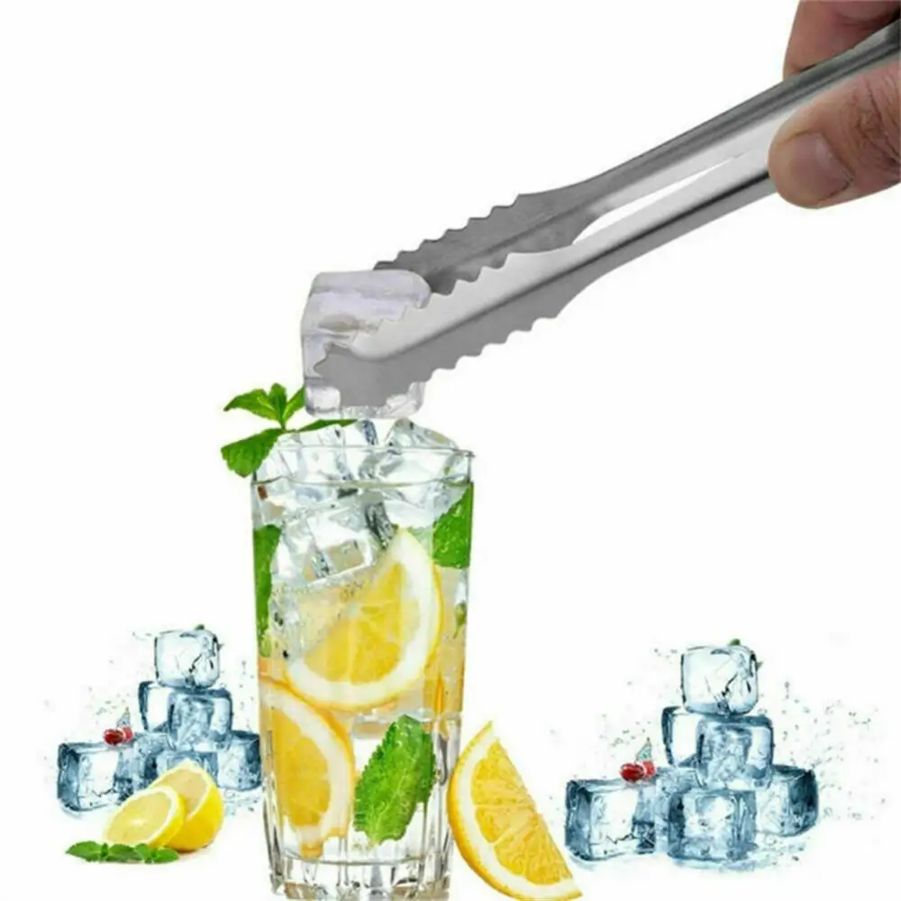 

Silver Fall-proof Ice Trap 1pc Stainless Steel Ice Clamp High Quality Ice Bucket Clamp Ice Clip Scallop Shape Durable Practical