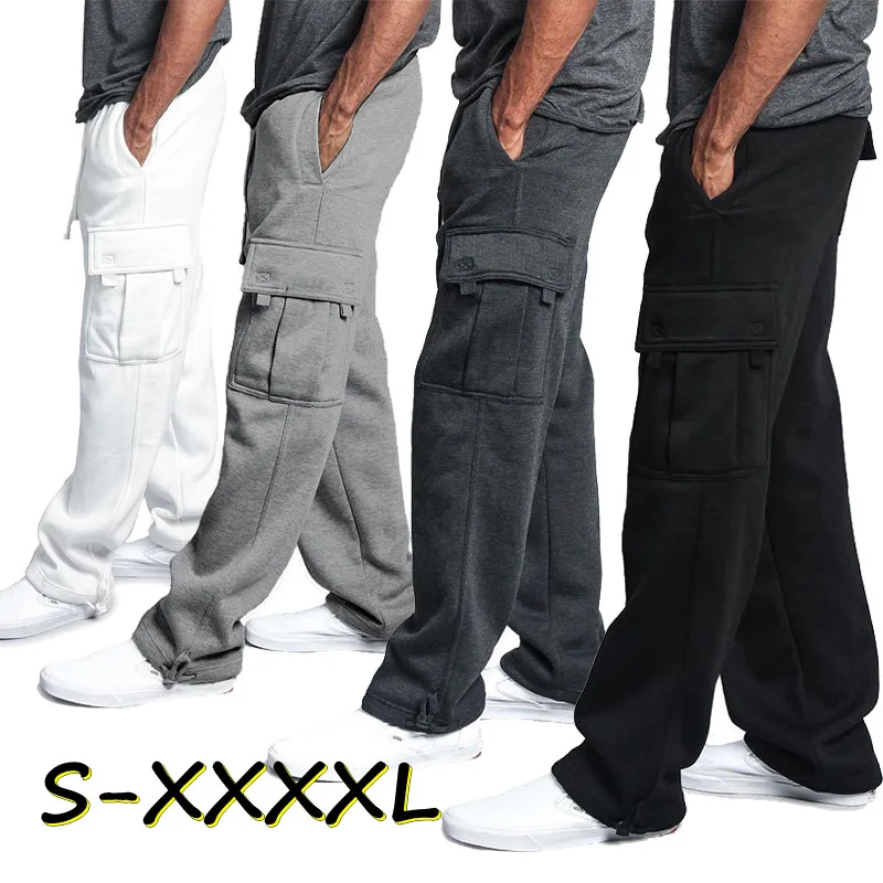

2022 New Men's Casual Sweatshirts Soft Sweatpants Fashion Running Long Loose Pants Overalls Plus Size