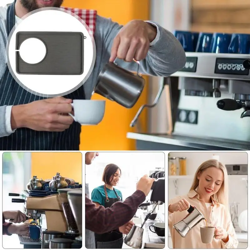 Кофейный коврик для столешницы Нескользящий Впитывающий Коврик черного