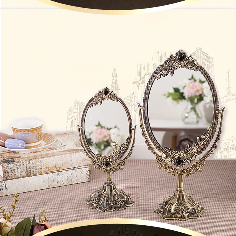 

Vintage Vanity Dressing Table Mirror Makeup Bathroom Decorative Boho Mirror Make Up Macrame Decoration Espejos Home Design
