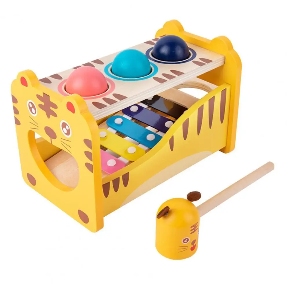 طفل الموسيقية تدق لعبة الموسيقية إكسيليفون البيانو أداة محاكاة ألعاب تعليمية خشبية صغيرة الإبهام البيانو لعبة لعبة