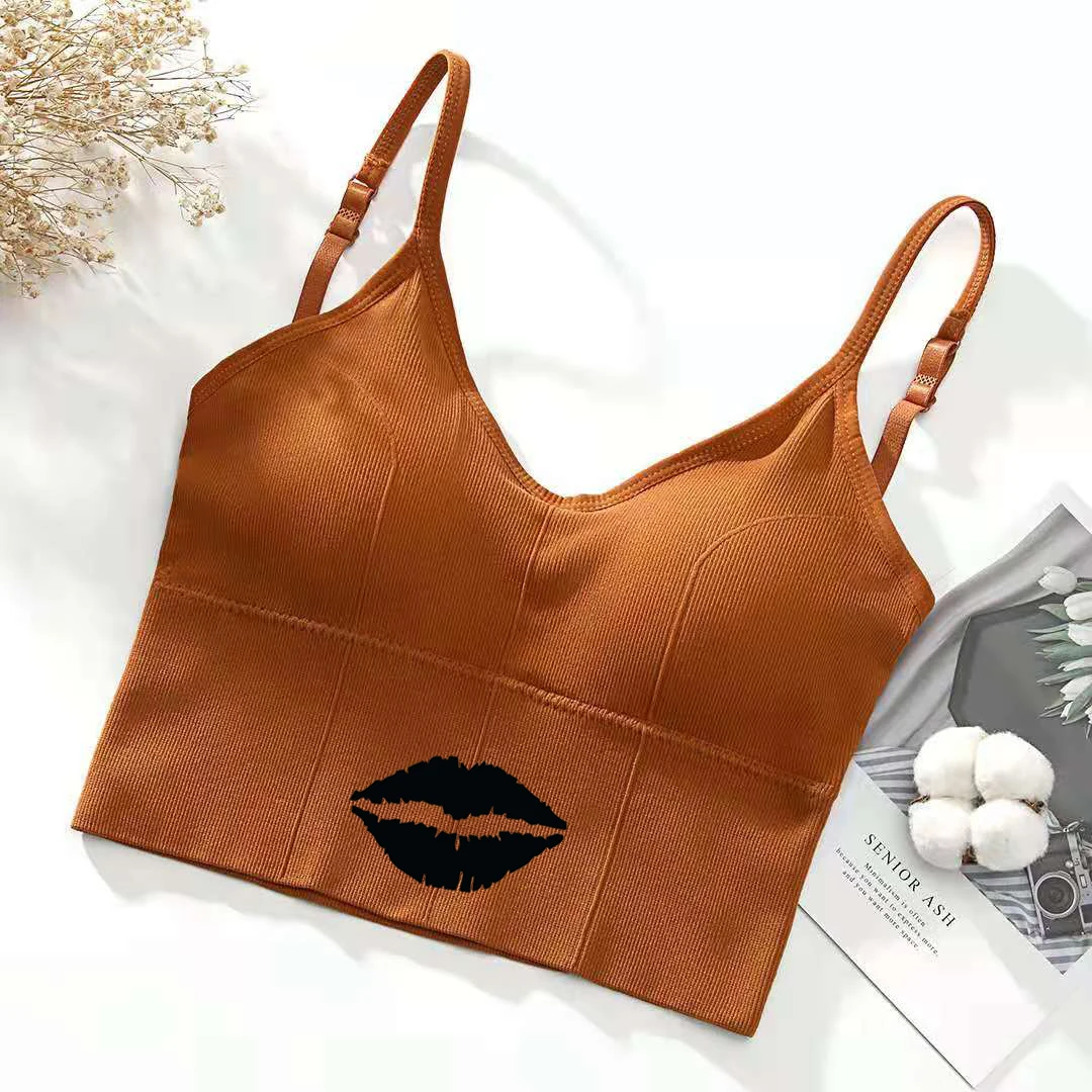 U-образный бюстгальтер на спине топ-труба женский укороченный топ сексуальное