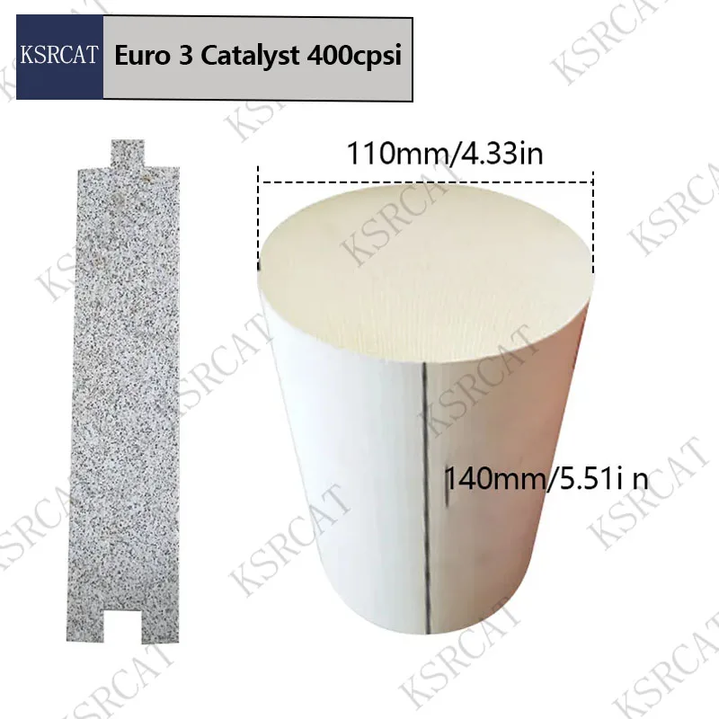 Автозапчасти двигателя EURO 3 110*140 мм 400 cpsi керамический сотовый катализатор