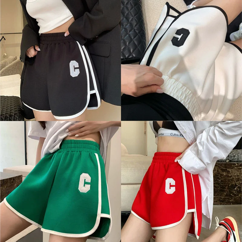 

Sports Casual Pants Women's Summer Hot Girl Shorts Loose High Waist Slim Straight Wide Leg Pants