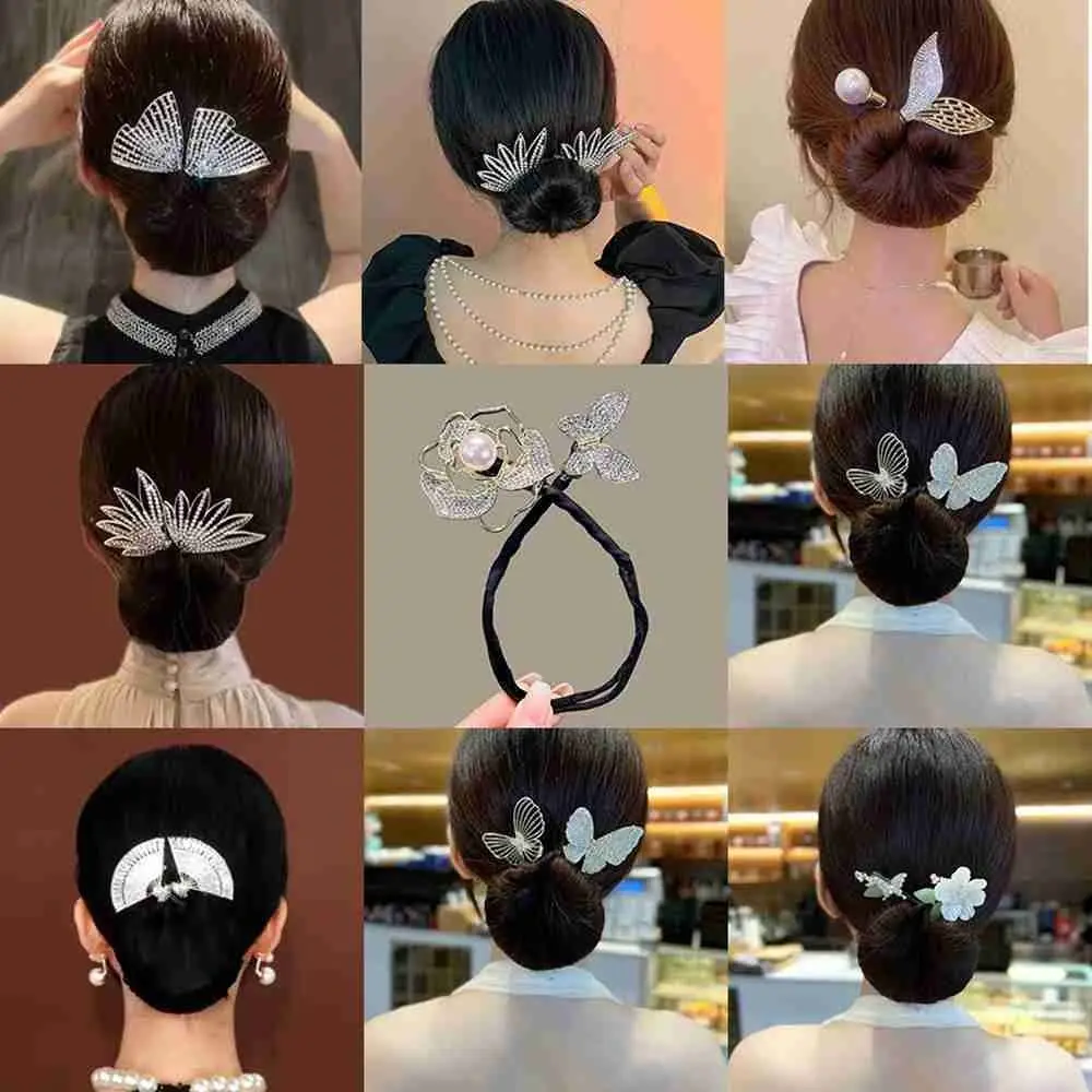 

Многофункциональные аксессуары для девушек Инструменты для укладки волос «сделай сам» бант утюжок для волос заколка для пучка бигуди зажим для волшебного банта