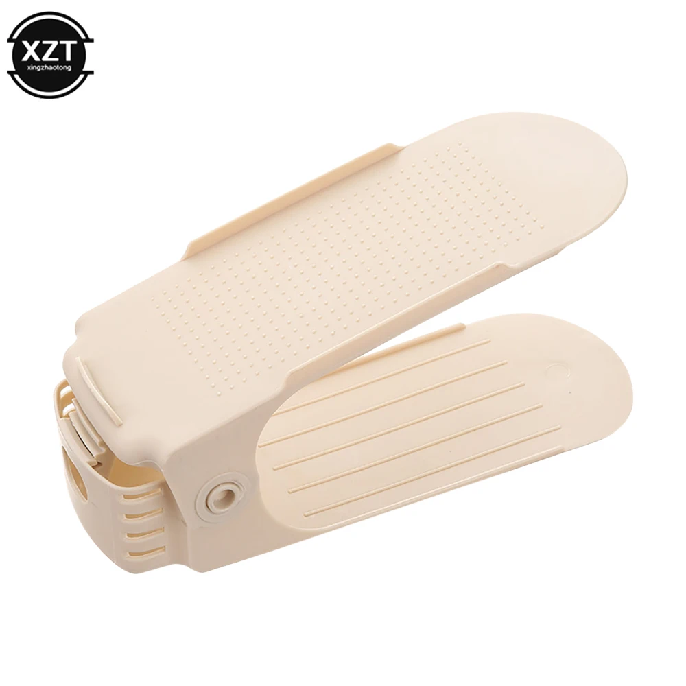 Стойка для обуви регулируемый двухуровневый органайзер экономия места в шкафу