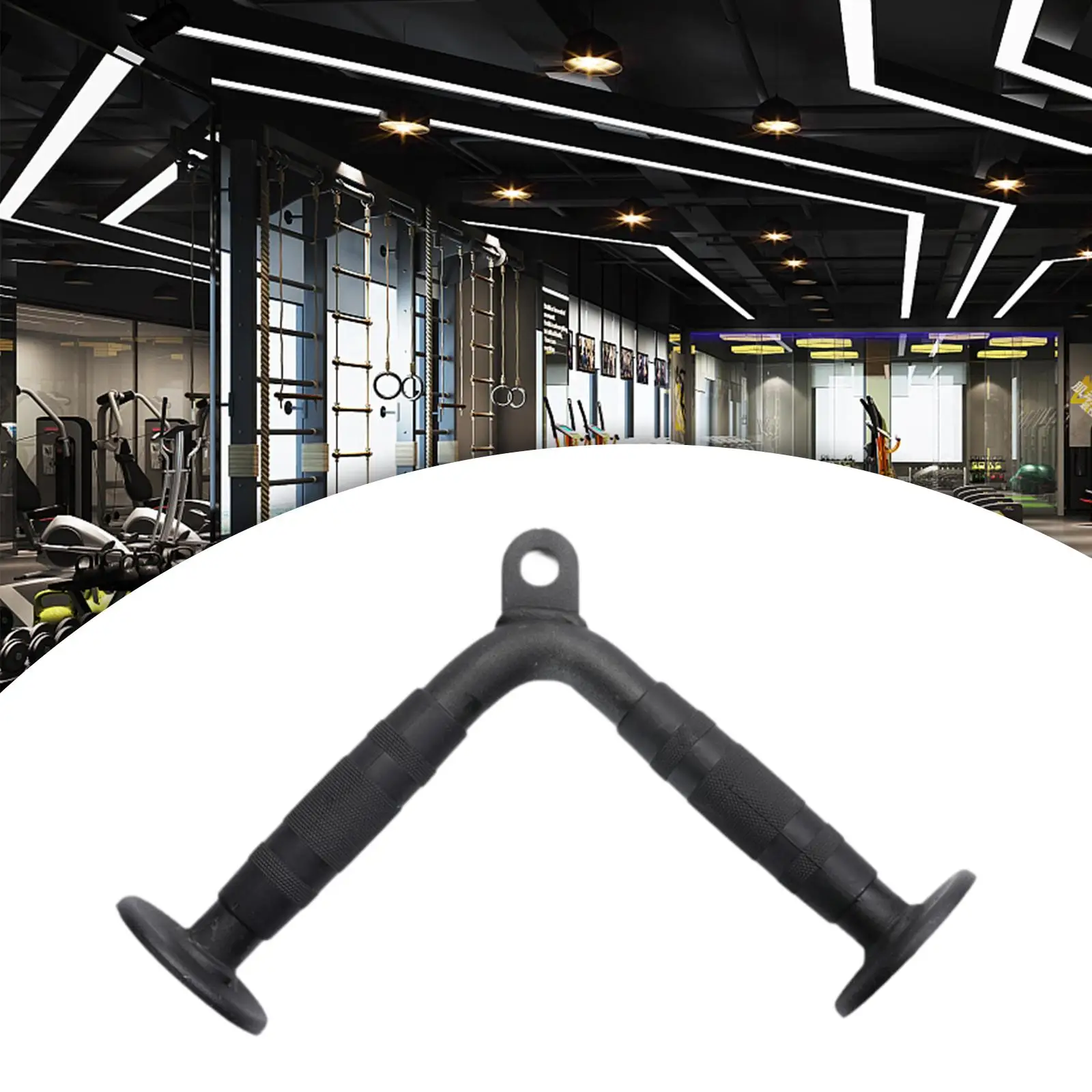 Трецепс штанга для отжимания закрывающаяся ручка насадка домашнего