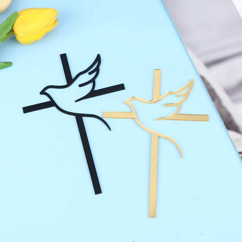 

1 шт. мир, голубь, торт, Топпер, торт для крещения, причастие, акриловое украшение на день рождения, годовщину, украшения для торжеств и вечери...