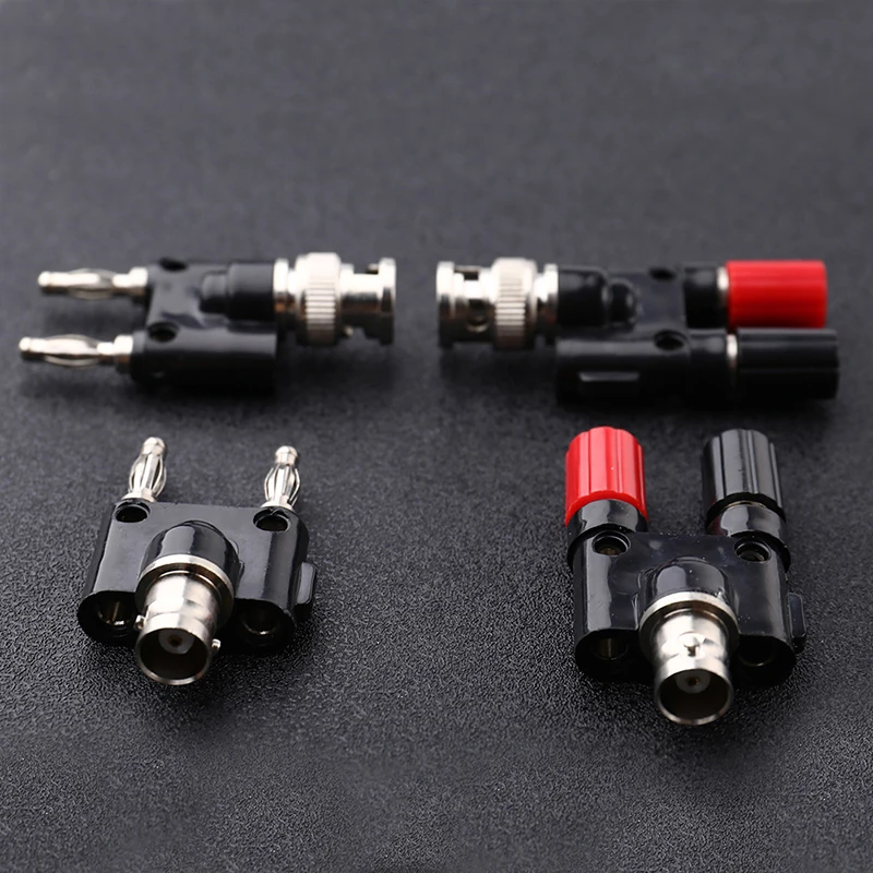 

BNC to Two Dual 4mm Banana Male Female Jack Coaxial connector RF Adapter