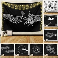 sepyue cigarette tattoo print tapestry wall hanging psychedelic tapestry digital printing tapestry background becoration 9573cm