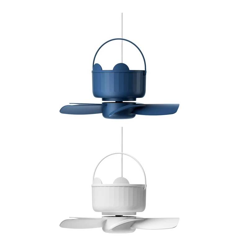 

7inch USB Canopy Fan with Hook Optional Timing Hanging Fan Tent Fan Ceiling Fan 3-Speed for d.r.itory Bedroom Bedside Dropship