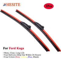hesite colorful windshield wiper blades for ford kuga suv mk1 mk2 md2 espace st line x model 2015 2016 2017 2018 2019 red wipers