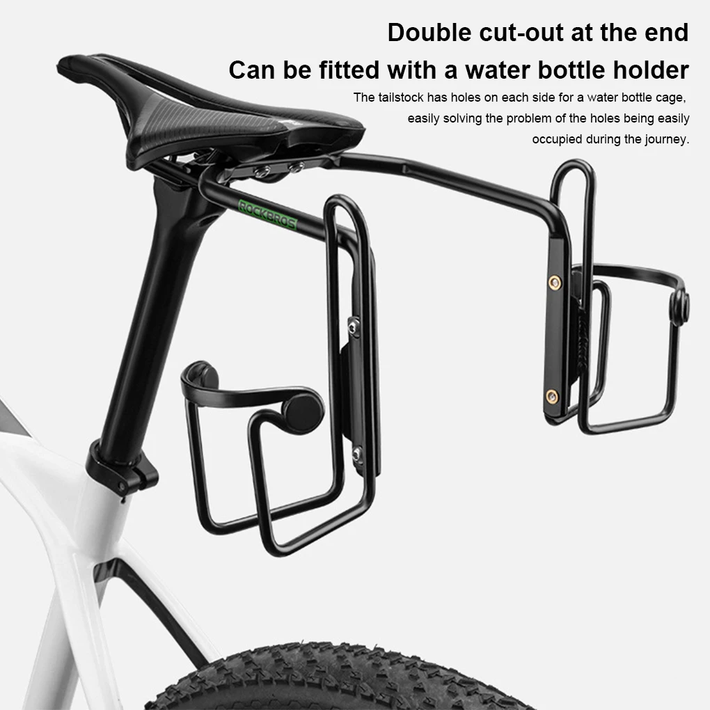 

ROCKBROS Bicycles Saddle Bag Stabilizer Bracket Water Bottles Holder Waterproof Support Replacement Outdoor Biking