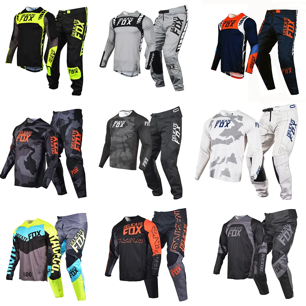 MX Motocross Jersey and Pants Set Offroad Dirt Bike Cross Country MTB DH UTV Enduro Gear Combo