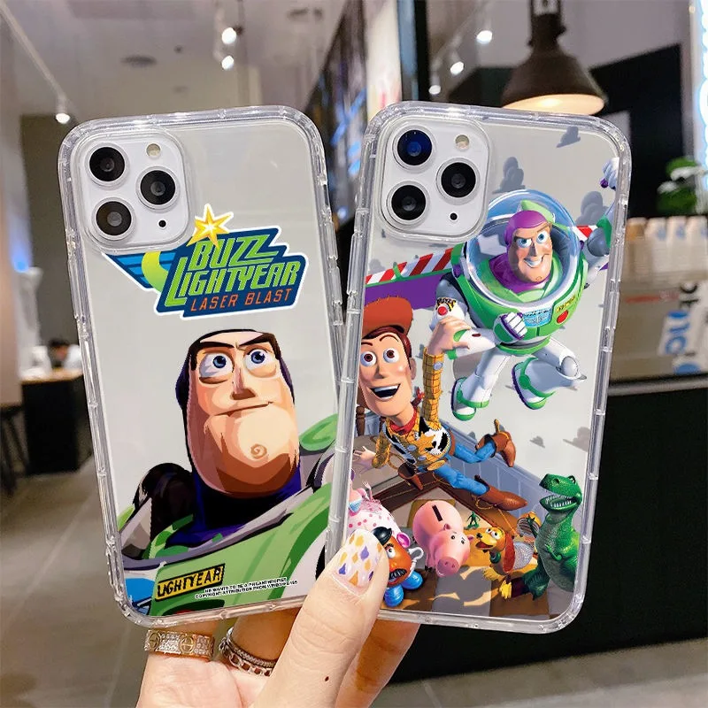 

Toy Story Buzz Lightyear Woody Phone Cases For iPhone 14 13 12 11 Pro Max Mini XR XS MAX 8 X 7 SE 2020 Back Cover