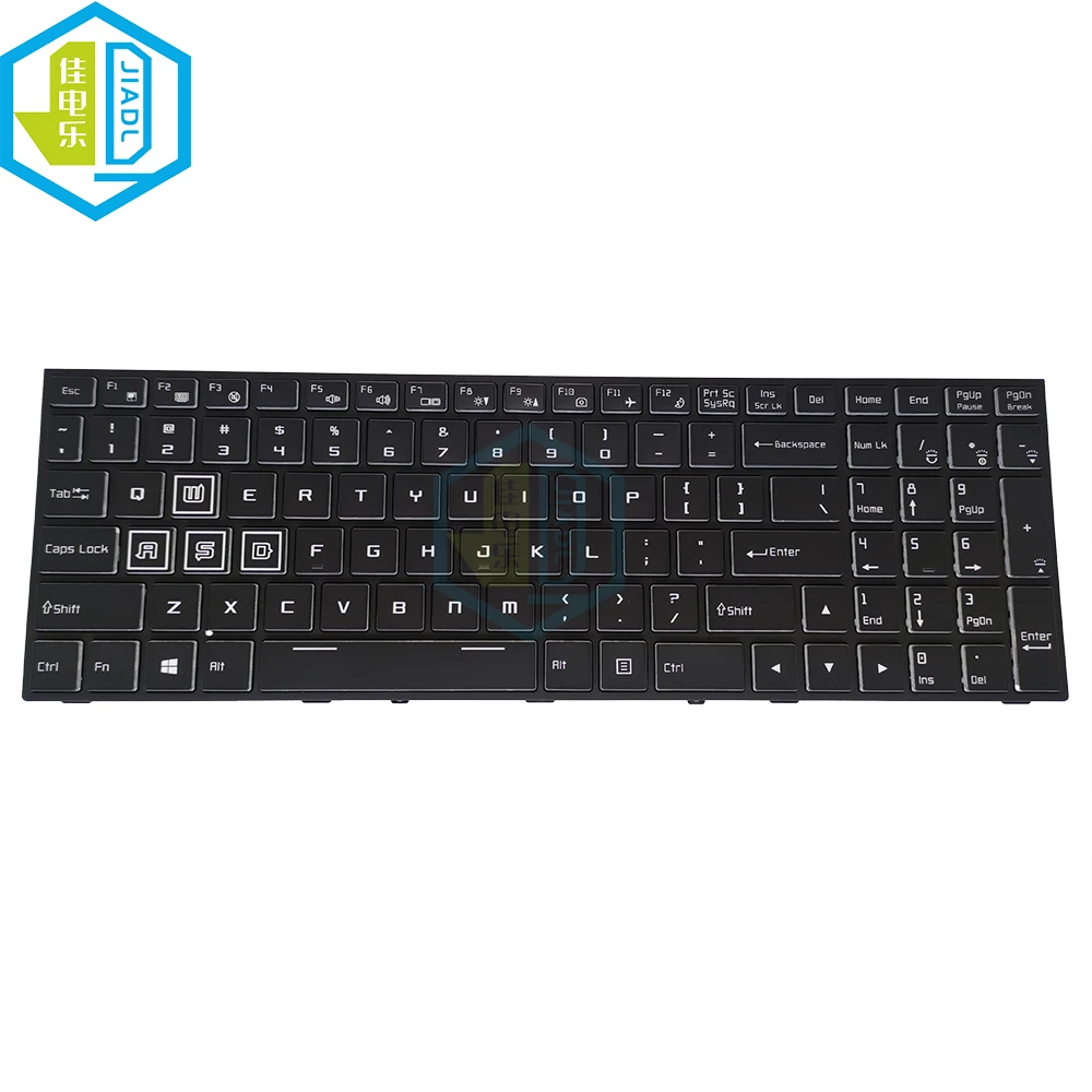 US English keyboards RGB Colorful Backlit keyboard For Clevo P650HS P651HS P655HS P670HS P650HP P655RA P670HP6 6-80-P65S0-230-1A