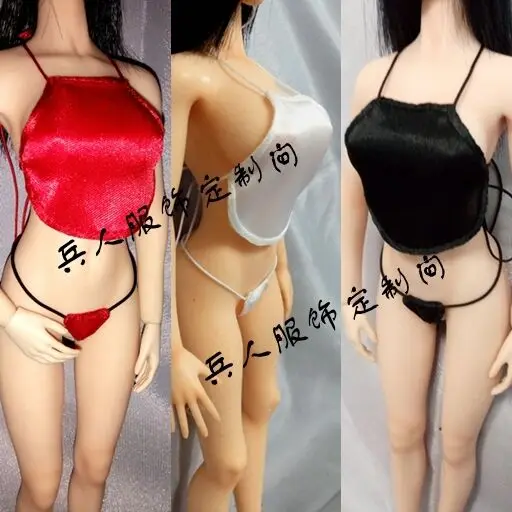 

X1 Custom 1:6 Figure White Sexy Underwear For 12" Phicen Female Big Bust Body