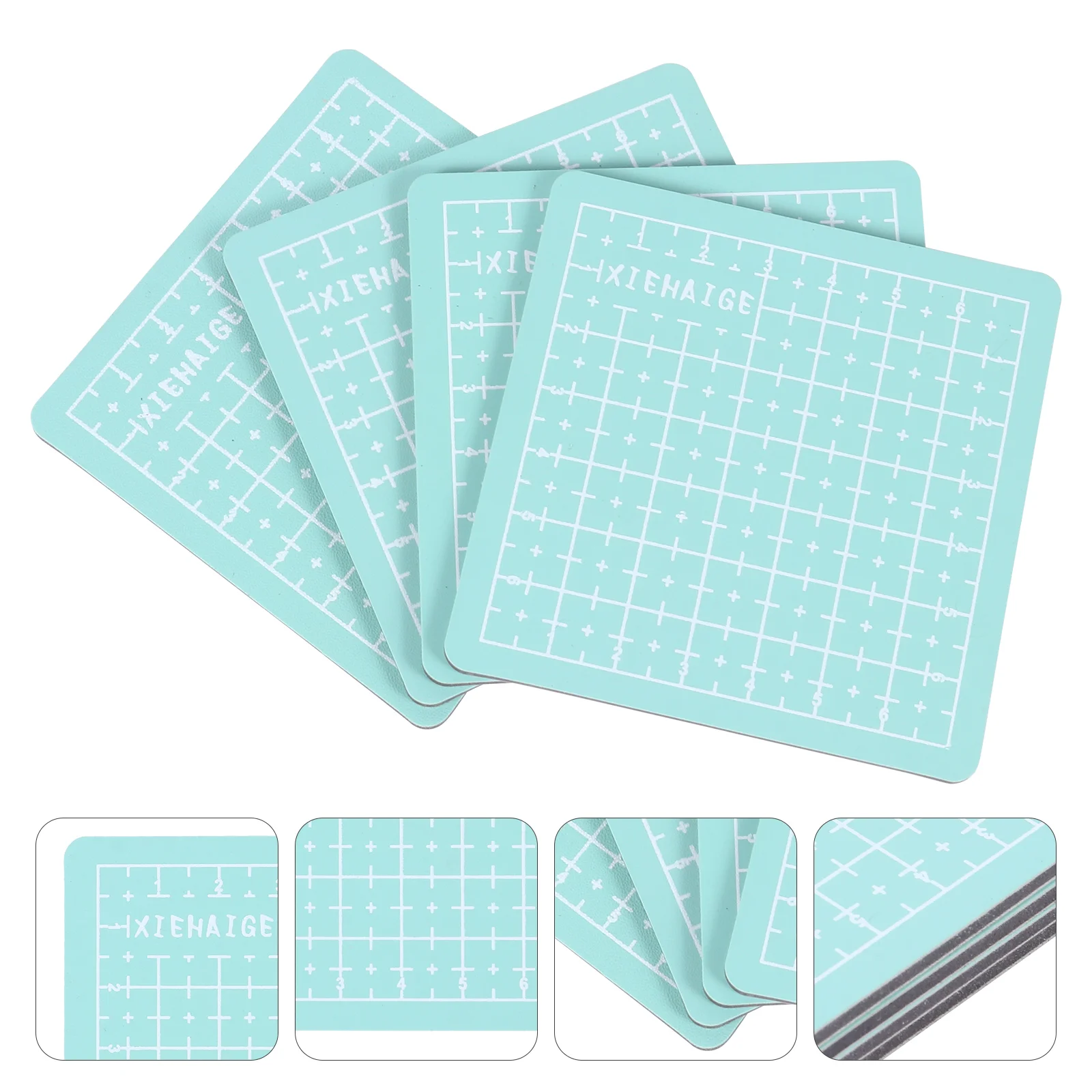 

4 Pcs Cutting Backing Mini Pad Mat Boards Self- Scrapbooking Quilting Mats Sewing Portable