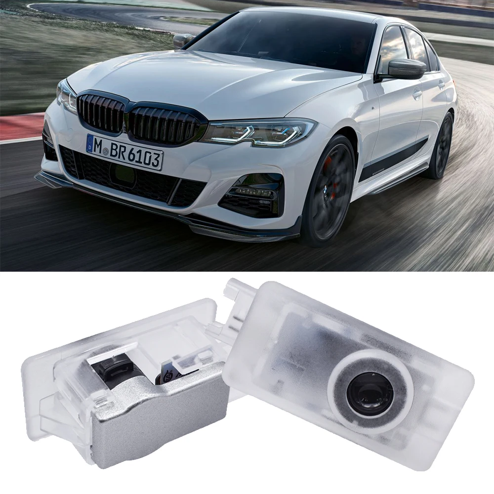 

2Pcs Led Car Door Logo Welcome Light Laser Projector Courtesy Lamp For BMW G20 G21 2020 G02 G07 G29 Z4 X7 M8 M4 Auto Accessories
