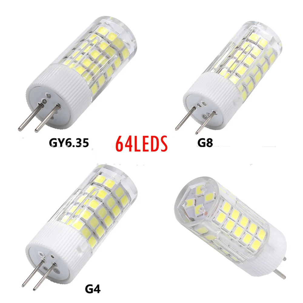 Светодиодная лампочка-кукуруза G4 G8 GY6.35 10 Вт 102 светодиодный S SMD2835 светодиодная
