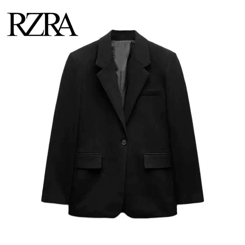 Оригинальный Новый женский базовый прямой свободный костюм RZRA осень-зима 2024