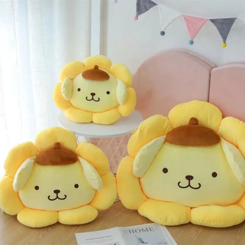 Продажа Мультяшная плюшевая кукла Sanrio Cinnamoroll Melody Sun Flower Kawaii мягкая подушка диван ковер подушка для девочки подарок для гостиной Скидка Мультяшная плюшевая кукла Sanrio Cinnamoroll Melody Sun Flower Kawaii мягкая подушка диван ковер подушка для девочки подарок для гостиной