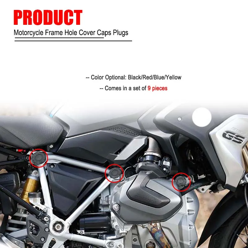 Новые заглушки для отверстий в раме мотоцикла BMW R1200GS LC R 1200 GS Adventure R1250GS 1250 2014-2023 2022